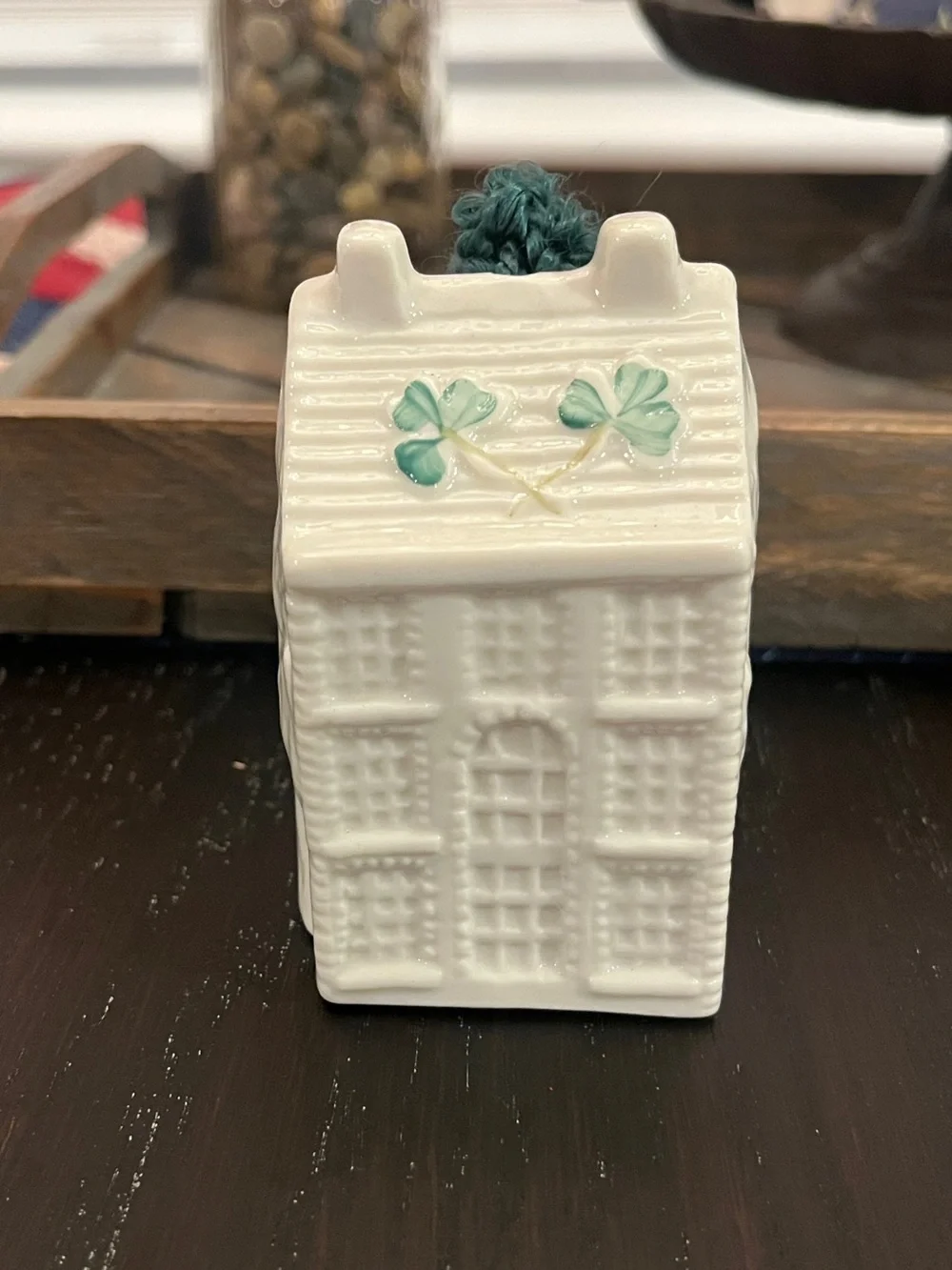 Belleek Georgian House Christmas Bell Ornament